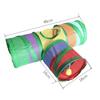 Hamster Tunnel Colorful Fun Foldable Guinea Pig Tunnel with Plush Ball for Hamster Rabbit Small Pet Guinea Pig