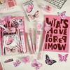 Highlighter Pen Butterfly Stationery Set 9 in 1 Study Stationery Gifts  Office Supplies