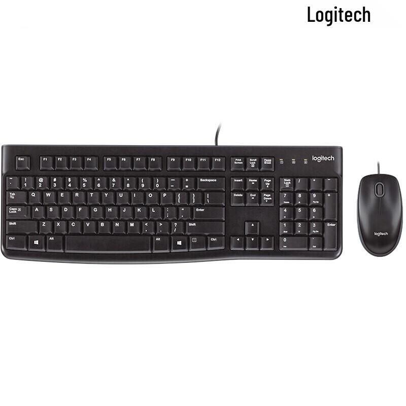 Проводная клавиатура и мышь Logitech MK120