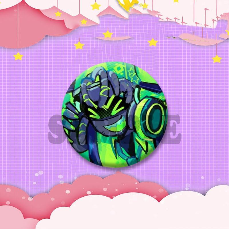 Funny Subspace Sword Medkit Meme Badge Anime Game P-Phighting Lapel Pins Cartoon Brooch for Bag Hat Ornament Friend Jewelry Gift