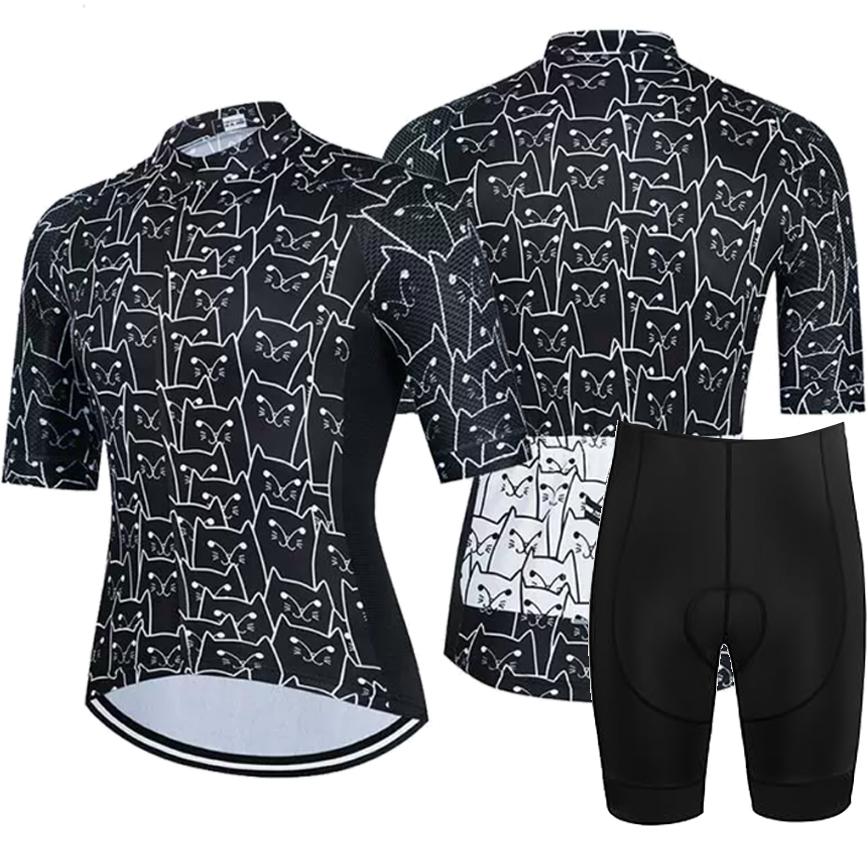 Men Cycling Set 2026 Pro Cycling Jersey Set Team Bike Clothes Women Anti-UV MTB Bicycle Clothing Wear Suit Kit