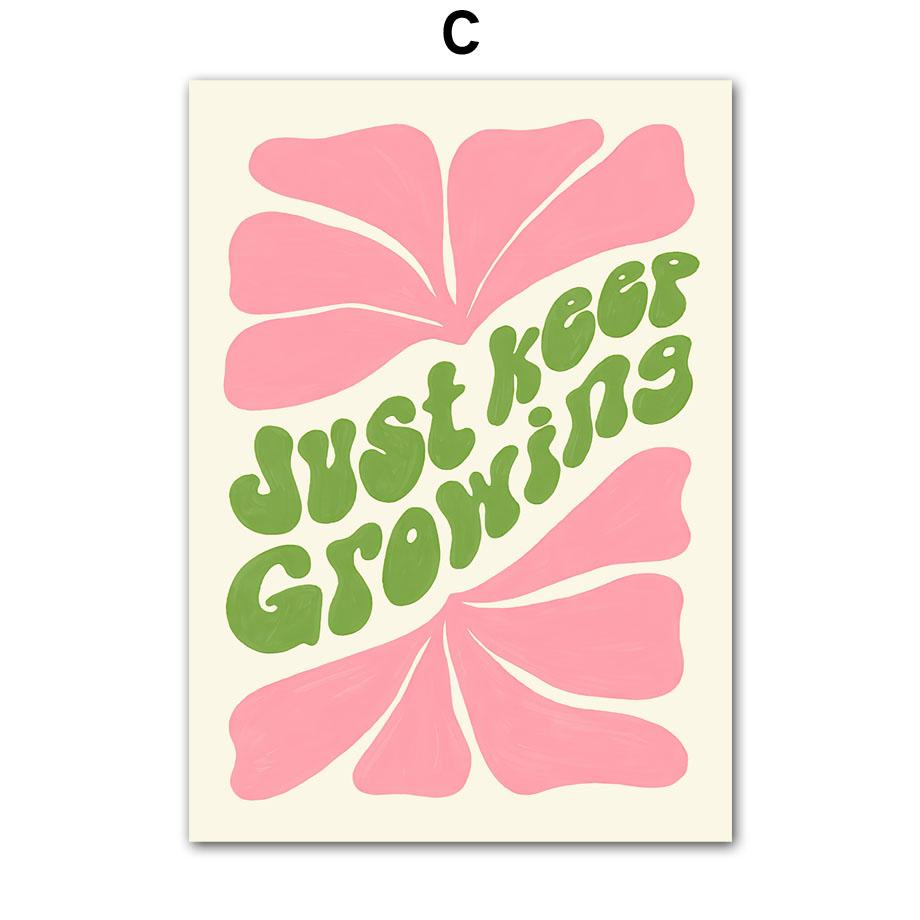 Пастельные цветы Солнце Волны Коктейль Минимализм Настенная живопись Холст Картина Скандинавские постеры и принты Настенные картины Декор гостиной