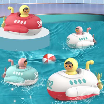 1 шт., детские игрушки для ванной, распылитель воды, подводный душ, бассейн, игрушки для купания для детей, заводная игрушка, гребная лодка
