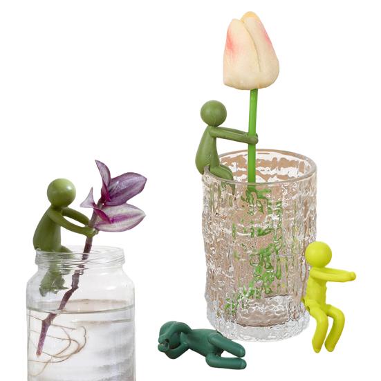 3 шт. Антропоморфный держатель для растений Подставка для растений для ростков Стебли Побеги Черенки