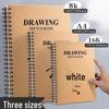 Professional A4 Sketchbook: Coil-Bound Portable Art Notebook for Students