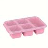 5-секционный многоразовый контейнер Bento Box с герметичной портативной крышкой для хранения продуктов питания, идеально подходящий для школы, работы, кемпинга и пикников