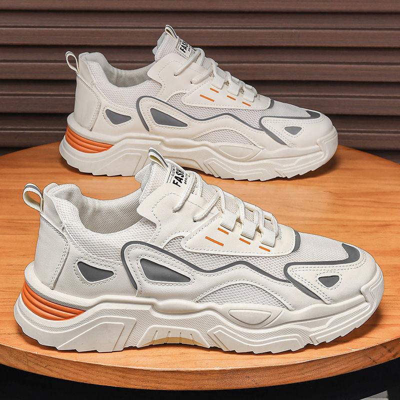 Мужская обувь новый тренд лето дышащая спортивная повседневная обувь для бега универсальная студенческая сетка увеличивающая рост обувь