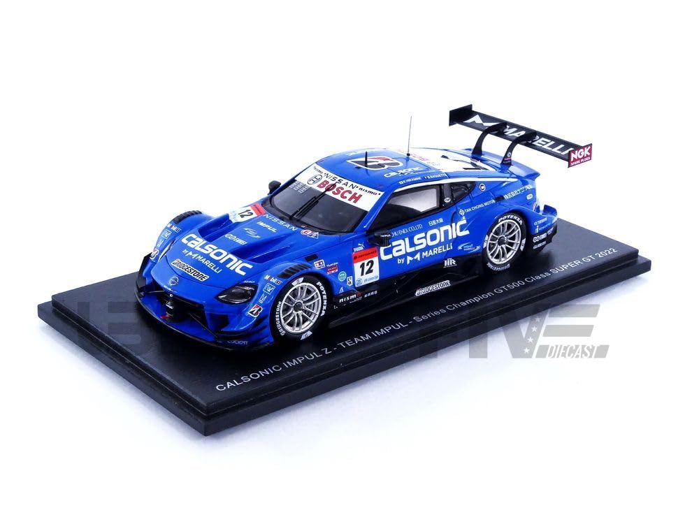 Spark Calsonic Impul Z 2022 Super GT GT500 Series Champion Kazutaka Baguette 1/43 #12 Hiramine/B.