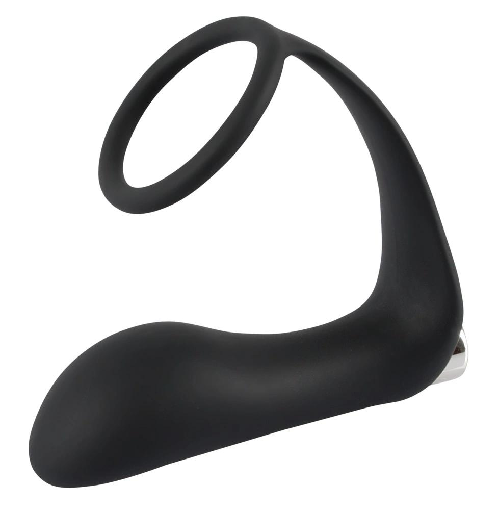 Black Velvets - Black Vibrating Butt Plug Cock Ring