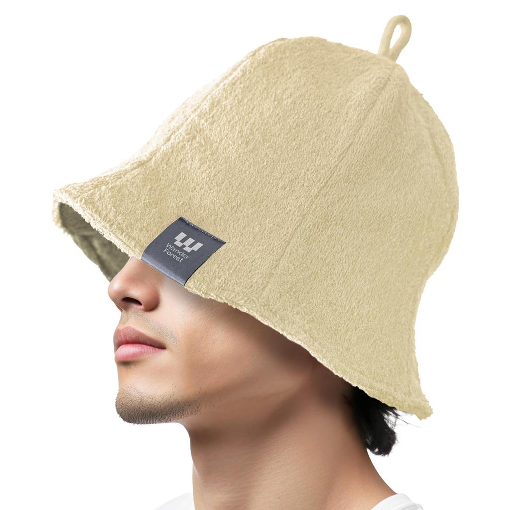 Wander Forest Sauna Hat Outdoor Extra Thick Towel Sauna Extra Bomber Sauna Tent Sauna [Ultra-Thick Double-Layered Towel] Men's Multi-Functional