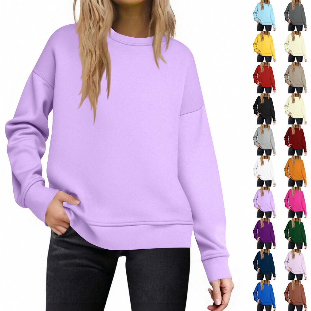 Fashion Loose Sports Crewneck Sweatshirt Casual Pullover Long Sleeve Crewneck Sweatshirt