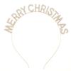 Christmas New Year Headband MERRY CHRISTMAS Alloy Rhinestone Knotted Letter Headband Atmosphere 2026