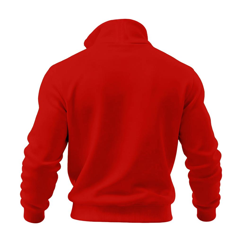 Men's Christmas Stand-up Collar Sweatshirt, Hot-selling Outdoor Casual Top With  Collar