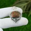 Gift For Her 925 Sterling Silver Natural Grass Garnet Gemstone Jewelry Pendant