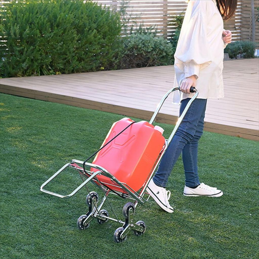 Yamazen Power Carry Cart 50, Campers Collection, fits up to 15cm steps, 50kg load capacity, 41cm wide x 55cm deep x 100cm high, SPC-50