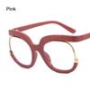 Clear Blue Ray Blocking Eyeglasses Large Glasses Frame Spectacle Frame for Women  Anti-Blue Light Trend Round Eyeglasses