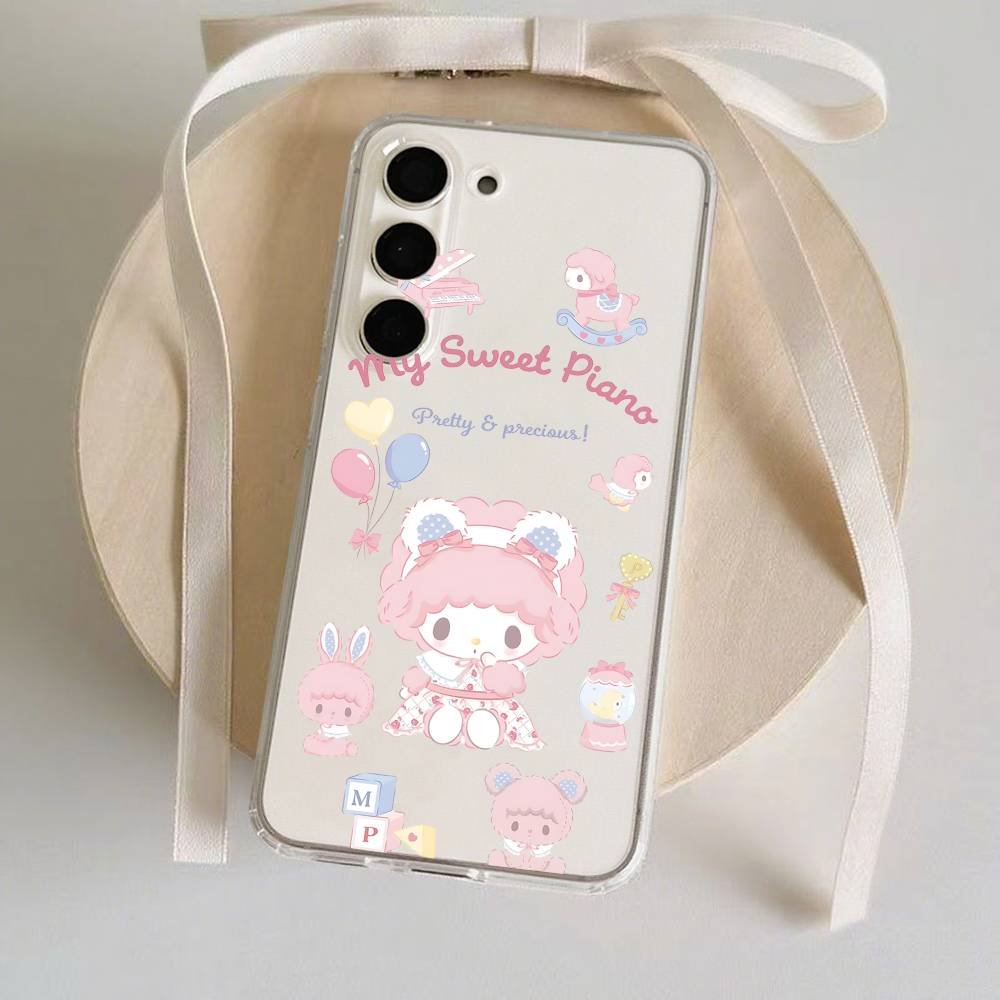 Чехол для телефона MY S-SWEET P-PIANO для Samsung Galaxy S21 S22 S23 S24 S25ULTRA FE Ultra Plus5G A52S Прозрачный чехол