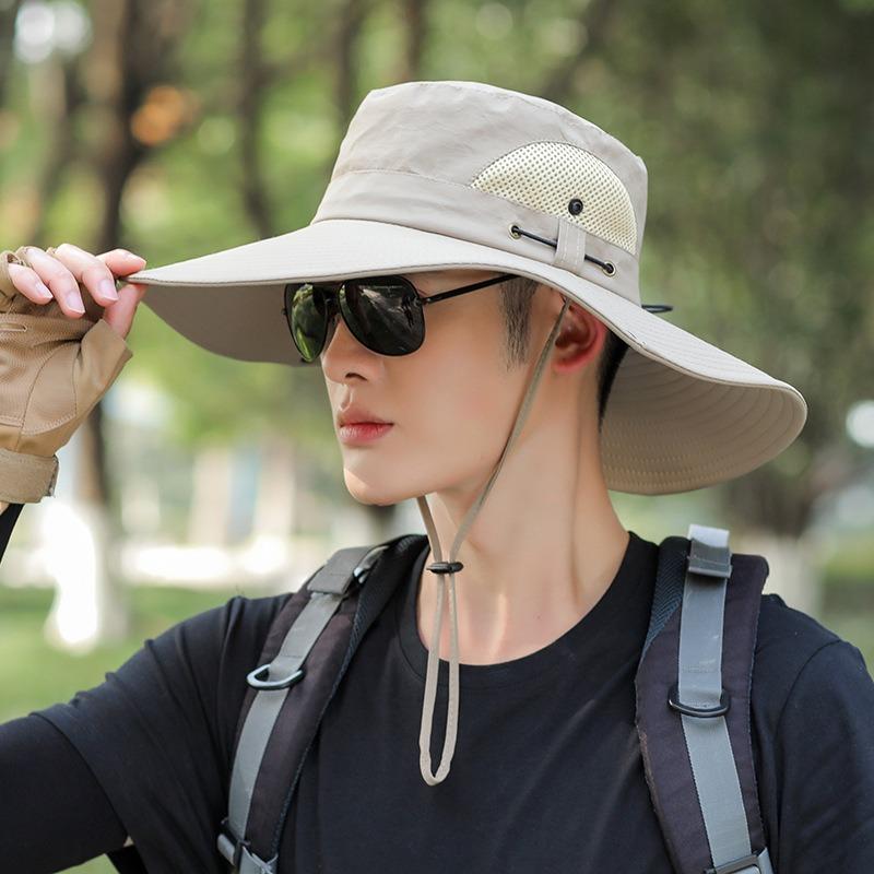 Outdoor Men Women Sun Hat Safari Bush Boonie Hiking Fishing Cap Large Wide Brim Hat