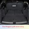 Пользовательский водонепроницаемый коврик для багажника автомобиля, поднос для багажника, подкладка для грузового ковра для Peugeot 408 2010-2013, автозапчасти