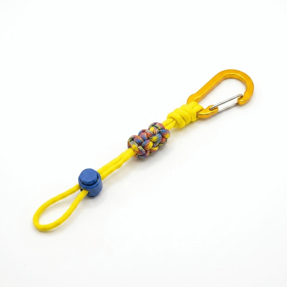Alloy Water Bottle Lanyard Locking Carabiner Clip Multicolor Backpack Hook Braided Rope Adjustable Beverage Lanyard