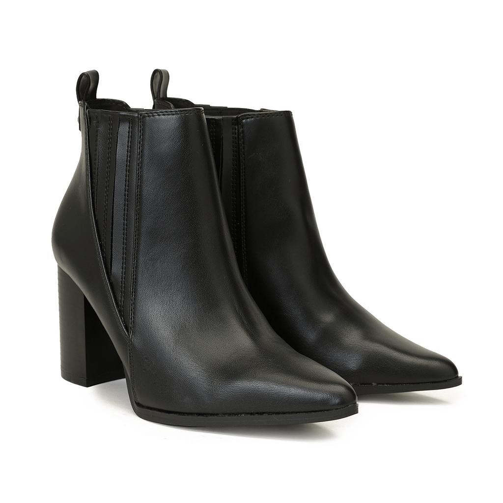 Новые сапоги больших размеров, остроносые, на высоком каблуке, низкие ботильоны, универсальные, изящные, из искусственной кожи, ботинки челси для женщин