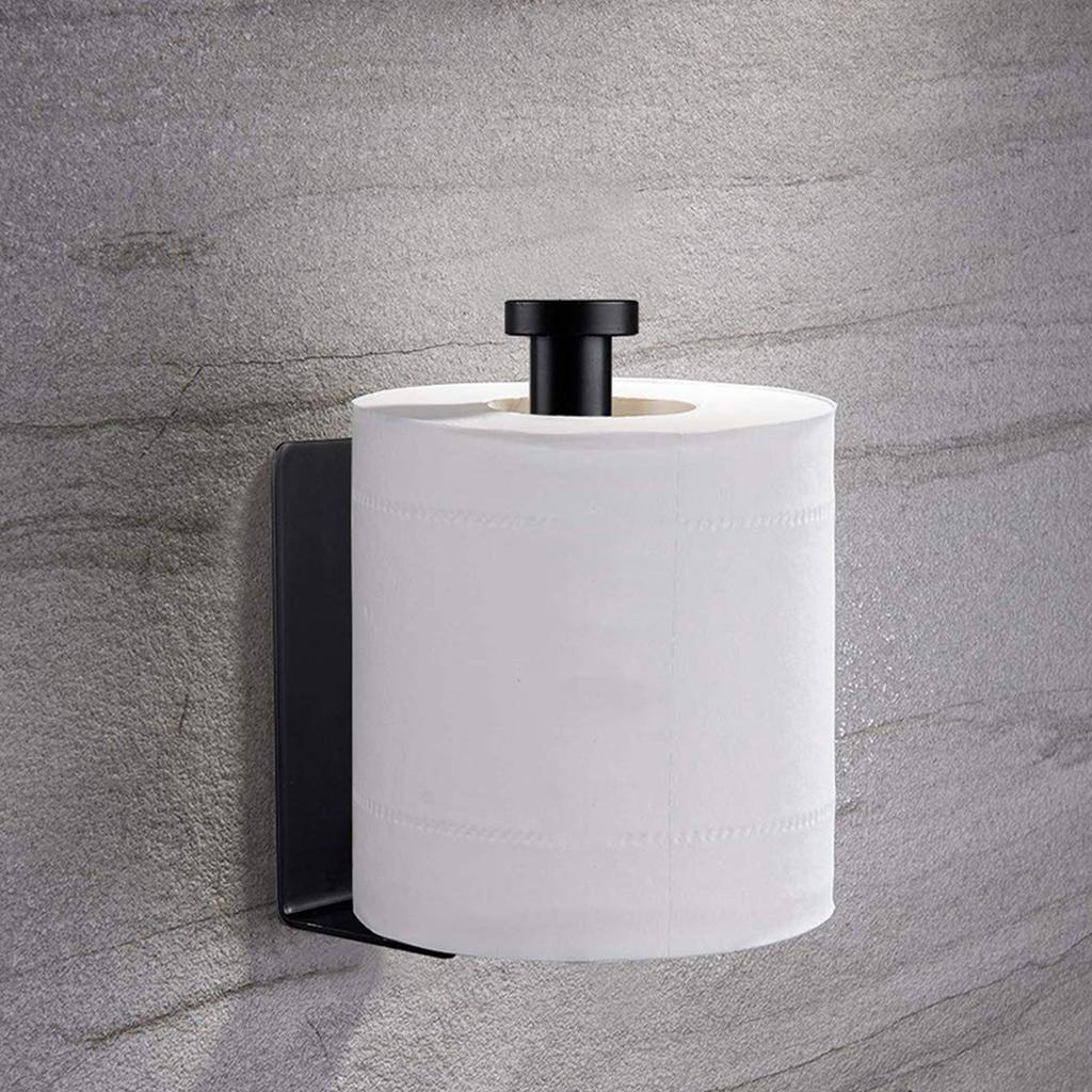 Stainless Steel Toilet Tissue Holder Wall Mounted Tissue Roll Dispenser Self-adhesive Towel Hanger Plastic Wrap Holder
