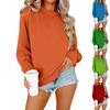 Women Winter Tops Women's Long Sleeve Sweatshirt Casual Crewneck Loose Fit Pollover Fleece Tops