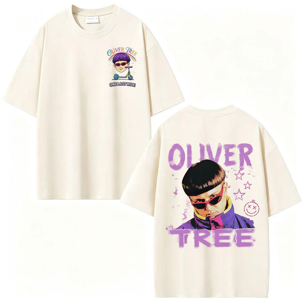 Oliver Tree One Last Ride Y2k Подарок для фаната Футболка Унисекс Одежда Мода Харадзюку Хип-Хоп Футболка Летние Топы 100% Хлопок Футболка