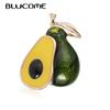 Fashion Avocado Enamel Brooch Pins For Women Girls Sweater Bag Lapel Badge Jewelry Party Gifts Cartoon Fruit Brooches