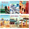Tourist City Poster Türkiye Dubai Tanzania Landscape Wall Art Canvas Painting Nordic Living Room Home Decoration Picture Print