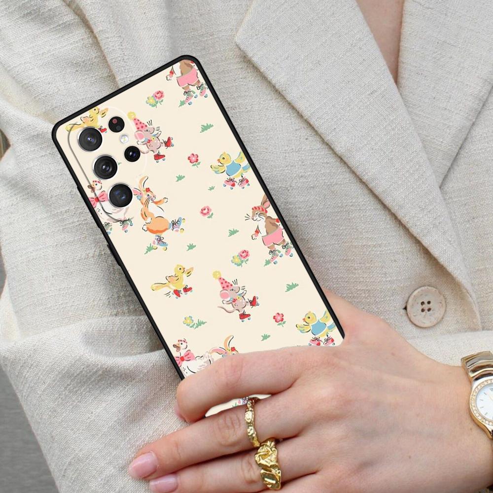 Милый чехол для телефона с кроликом для Samsung Galaxy S26 Ultra S25 S24 S23 S22 S21 S20 Note10
