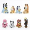 8-pack Bluey Playset Toys Anime Articulated Movable Action Figures Model Gifts Figures [HK] One Size