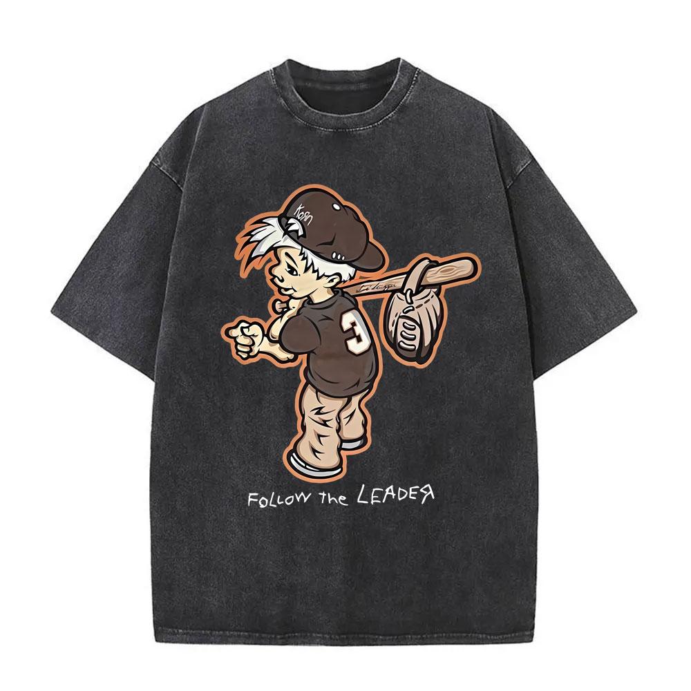 Washed Vintage Rock Band Korn Graphic Print T-shirt Male Metal Music Oversized T-shirts Men Women Kawaii Cute Pink T Shirt