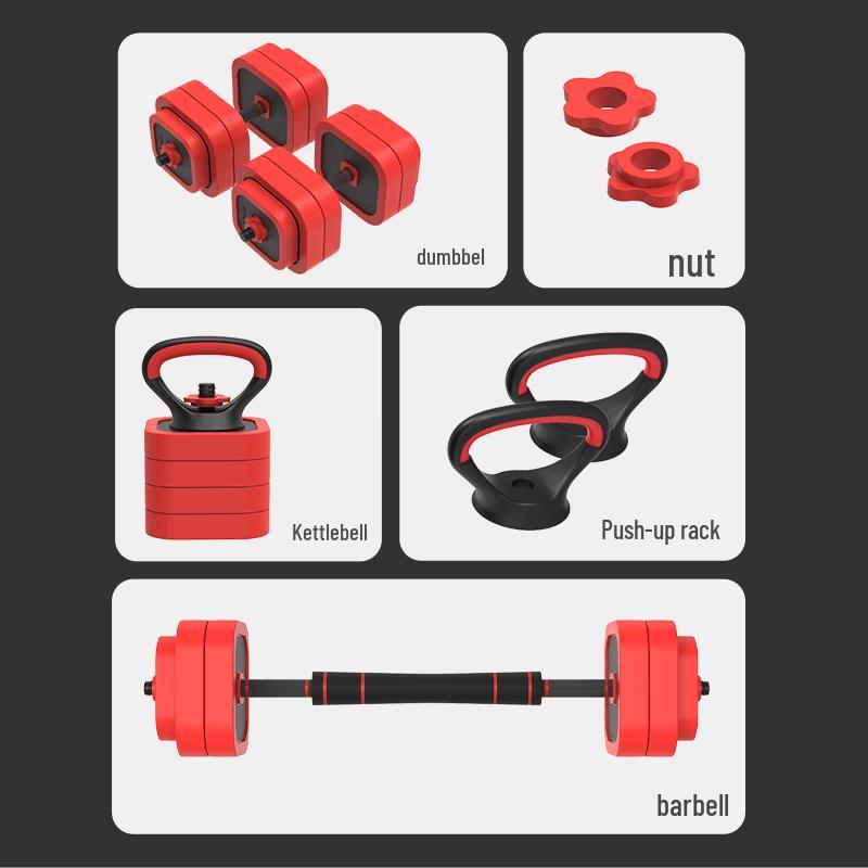 JOROTO Adjustable Dumbbell Barbell Kettlebell Set