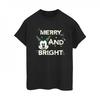 Womens/Ladies Mickey Mouse Merry & Bright Cotton Boyfriend T-Shirt