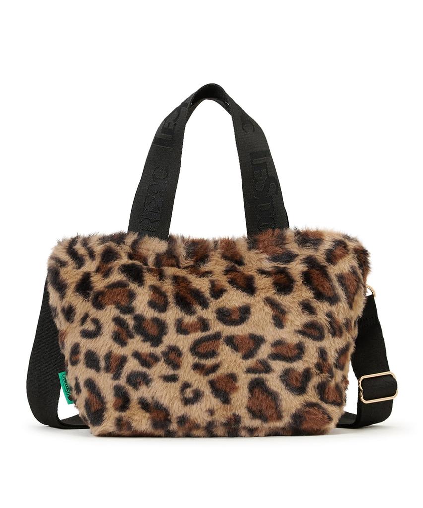 FUR EW TOTE3029Леопардовый Пушистый Мех