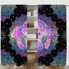 2 шт., шторы в виде психоделических грибов Bohemian Mandala - 30% затемнения - подойдут для гостиной, спальни и домашнего декора.