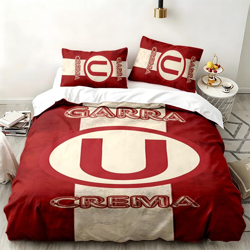 Club Universitario 3pc set Perfect for bedroom use Comfortable bedding set includes a duvet cover and two pillowcases Ideal birthday or Christmas gift