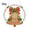 Acrylic Rhinestone Painting Set Christmas Suncatcher Kit, DIY Faux Pearl Art Ornament Craft Crafts for Adults Beginner, Xmas Handmade Ornaments