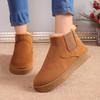 2025 Winter Women Short Plush Warm Snow Boots Outdoor Casual Shoes New Suede Fur Ankle Boots Flats Platform Designer Shoes