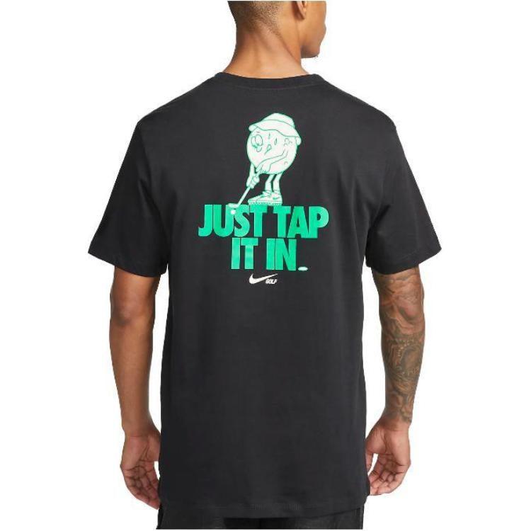Nike Футболки Мужские Черные С Круглым Вырезом Умеренный Прямой Крой FD0037-010