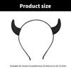 Dark Series Devil Horn Headband for Halloween Scary Hairhoop Party Headband Stage Show Hairband Cosplay Costume Headwear