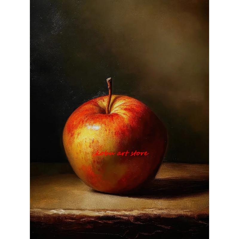 Pomegranate Apples Grapes Kitchen Fruit Food Bread Still Life Vintage Posters Canvas Printing Wall Art Picture Living Room Decor