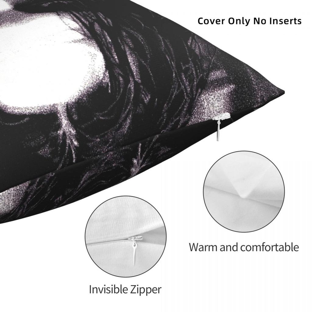 Eric Draven Crow Brandon Lee Square Pillowcase Polyester Linen Velvet Creative Zip Decor Throw Pillow Case Sofa Cushion Cover