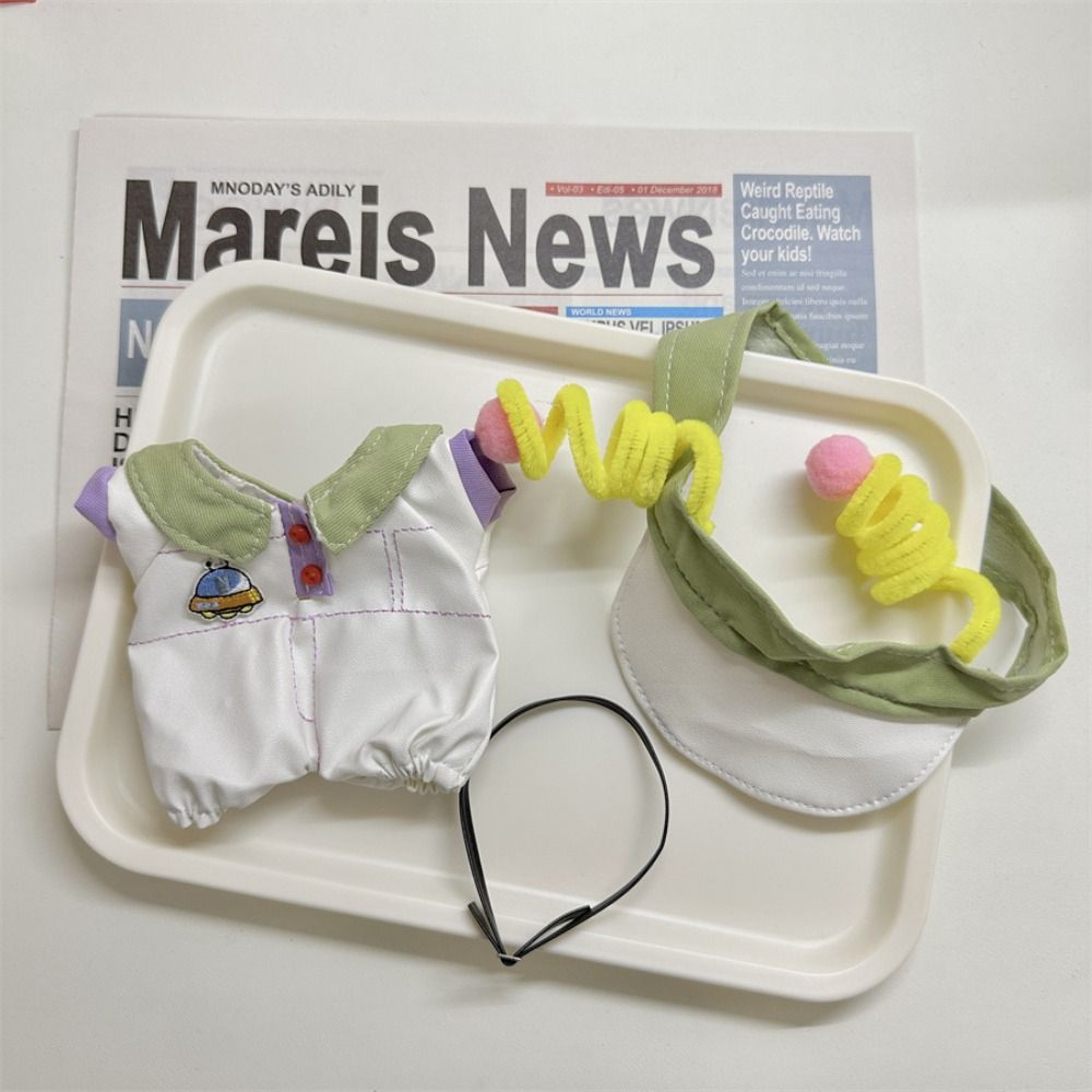 20cm Handmade Cotton Doll Clothes Cos Gift Doll Accessories Fashion Doll Cap Headdress