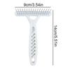 Stainless Steel Dog Rake Comb Double Row Dog Hair Fur Shedding Remove Dog Comb Brush  Grooming