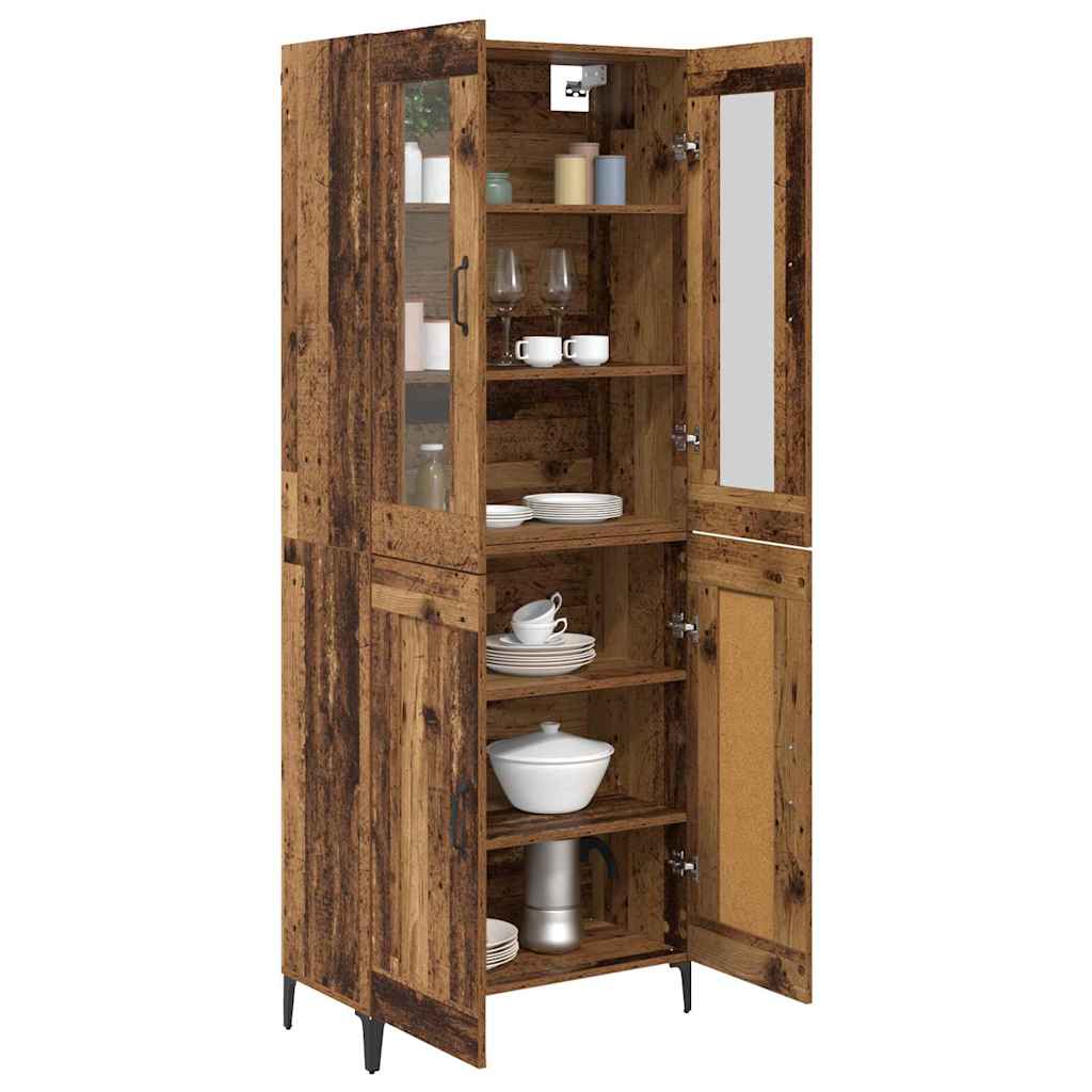 Highboard Reclaimed Wood 69.5 x 34 x 180 cm Particle Board