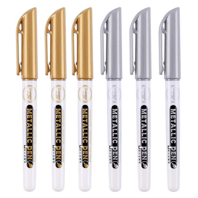 Металлические водонепроницаемые ручки для перманентной краски Diy из эпоксидной смолы, художественный маркер для рукоделия