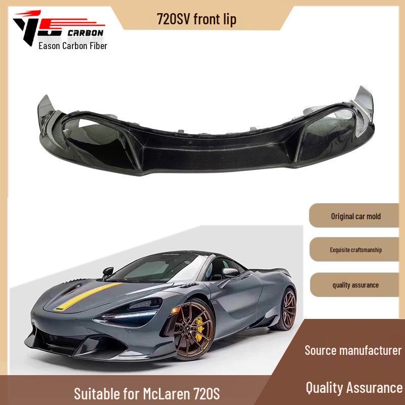V Style Carbon Fiber Front Lip/Splitter/Spoiler for McLaren 720S (2017-2021)