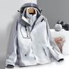 Men Women 3-in-1 Waterproof Windproof Hiking Jacket With Removable Fleece Liner Outdoor Camping Trekking Skiing